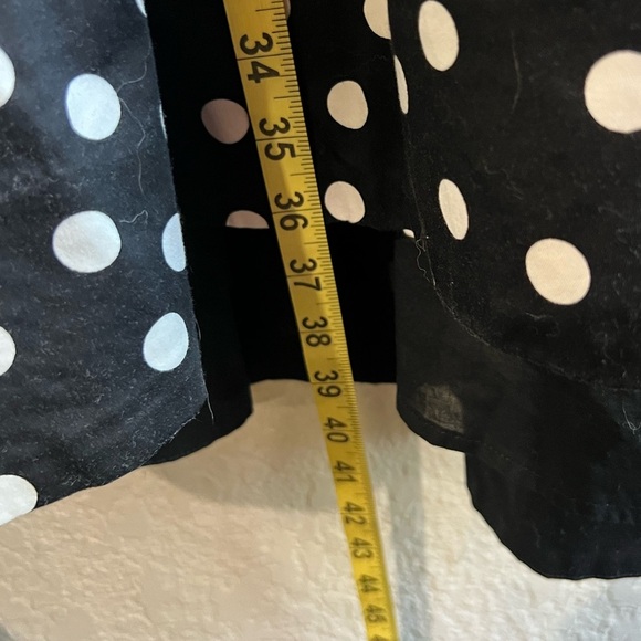 White House Black Market COTTON SATEEN POLKA DOT FIT-AND FLARE DRESS Sz 4 - Picture 11 of 13